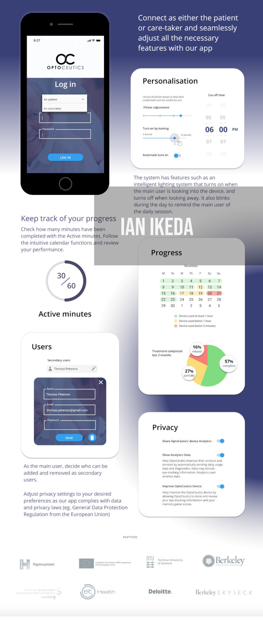 Optoceutics landing page